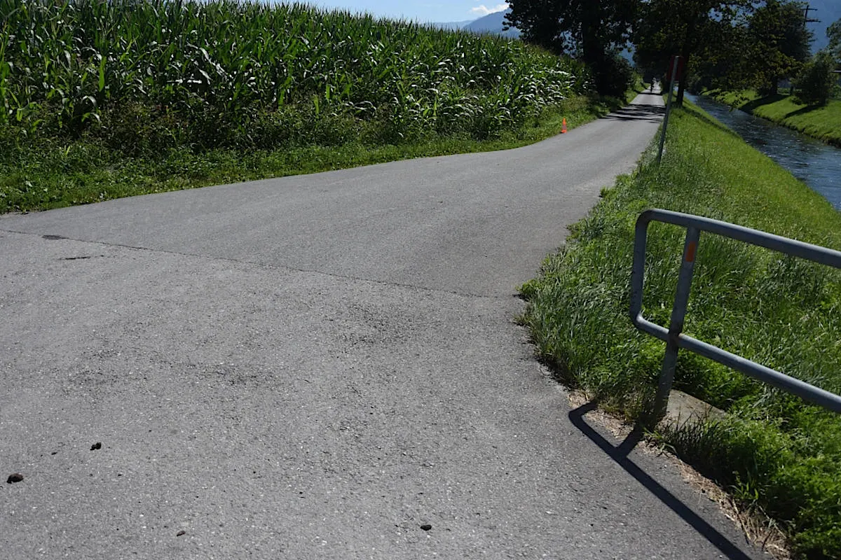 Gams SG - Mit Rennvelo verunfallt
