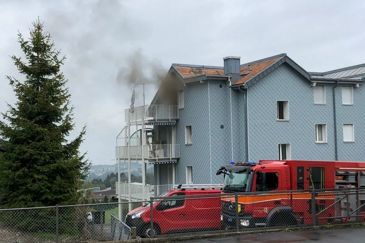  Engelburg SG -Mottbrand in Wohnung