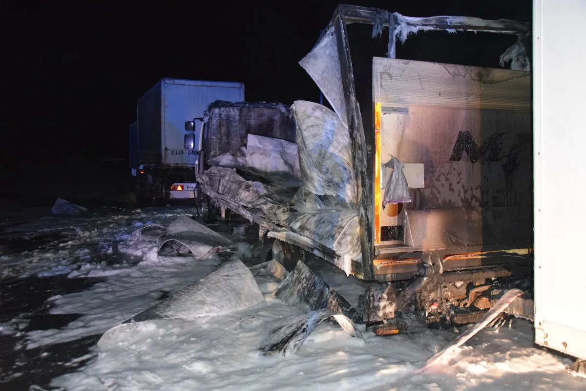 Bünde – Ursache nach Brand eines Lkw noch unklar
