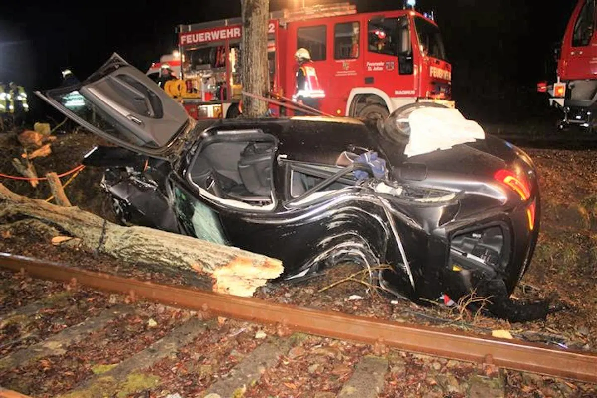 Glanbrücken – Heftigen Unfall durch Glück überlebt