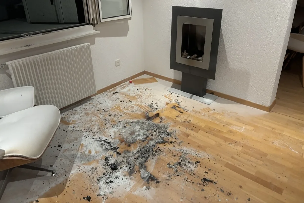 Flims GR – Feuer im Cheminée greift auf Wohnung über