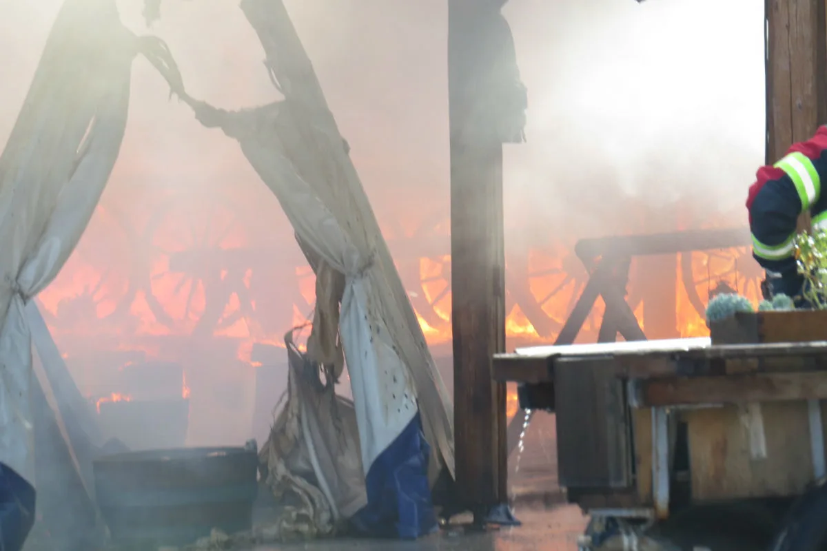 Aarau AG - Restaurant ein Raub der Flammen - Zeugenaufruf