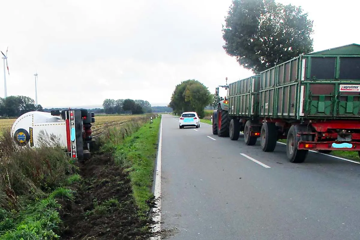 Heftiger Crash in Hüde - Überholversuch gescheitert