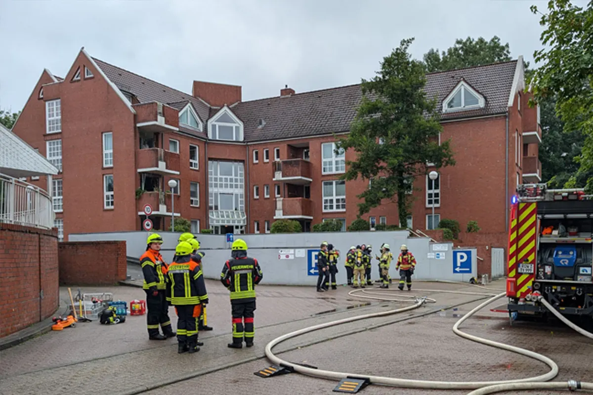 Rotenburg (Wümme) NI – Kellerbrand in Wohn- und Geschäftshaus