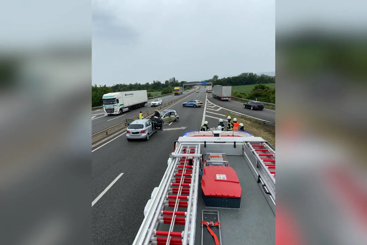 A65 Mutterstadt – Unfall mit zwei Verletzten und zwei Totalschäden