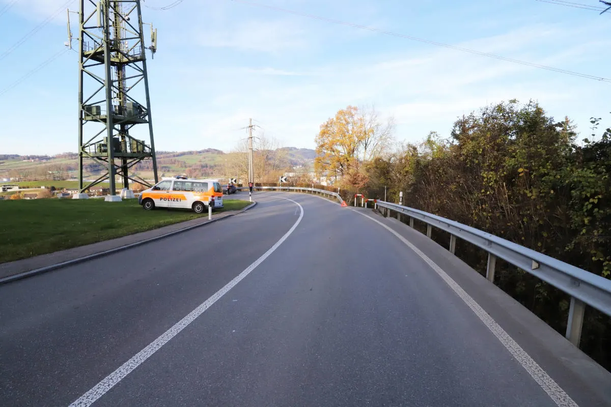 Unfall in St.Gallen – Streifkollision zwischen zwei Fahrzeugen