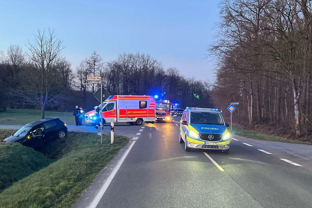 Nordkirchen – Autofahrer alkoholisiert in Graben gefahren