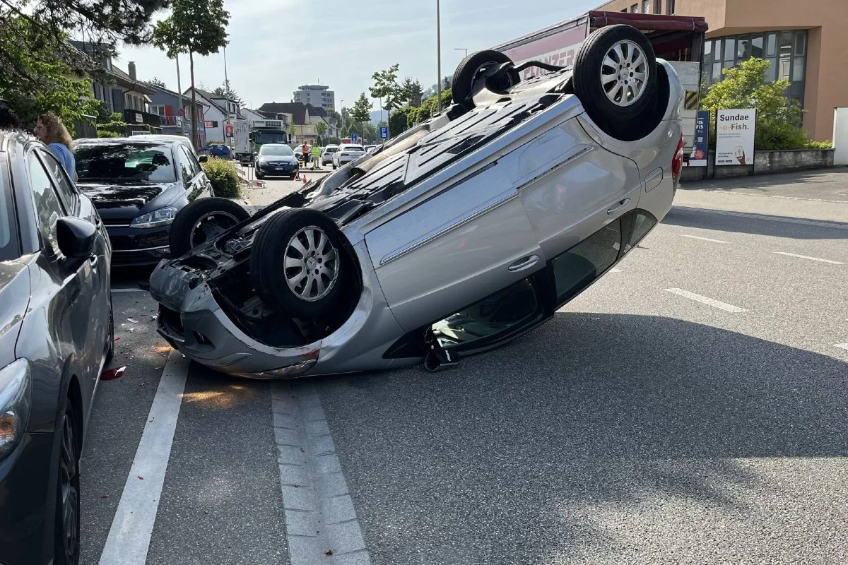 Muttenz BL - Unfall nach medizinischem Problem