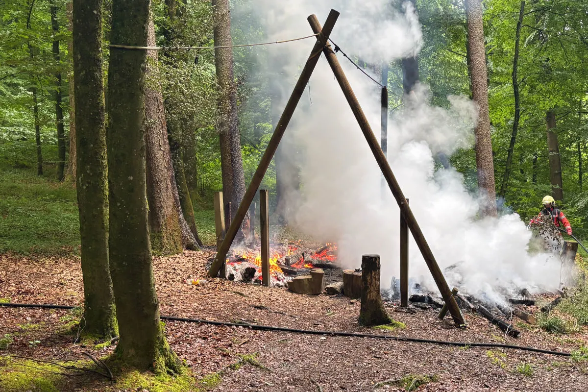 Diessenhofen TG – Feuerwehr löscht brennendes Waldsofa  – Sachschaden aber keine Verletzungen