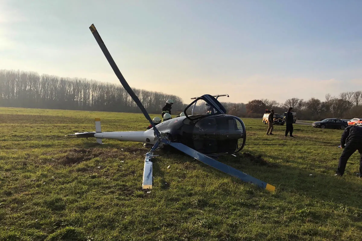 Drama in Speyer – Hubschrauberabsturz auf dem Flugplatz