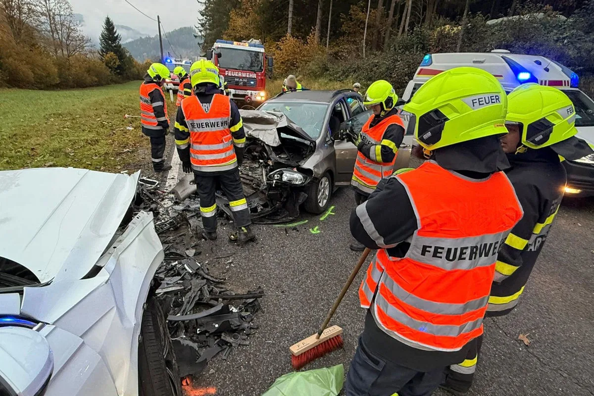Sankt Barbara im Mürztal ST – Unfall nach Überholmanöver