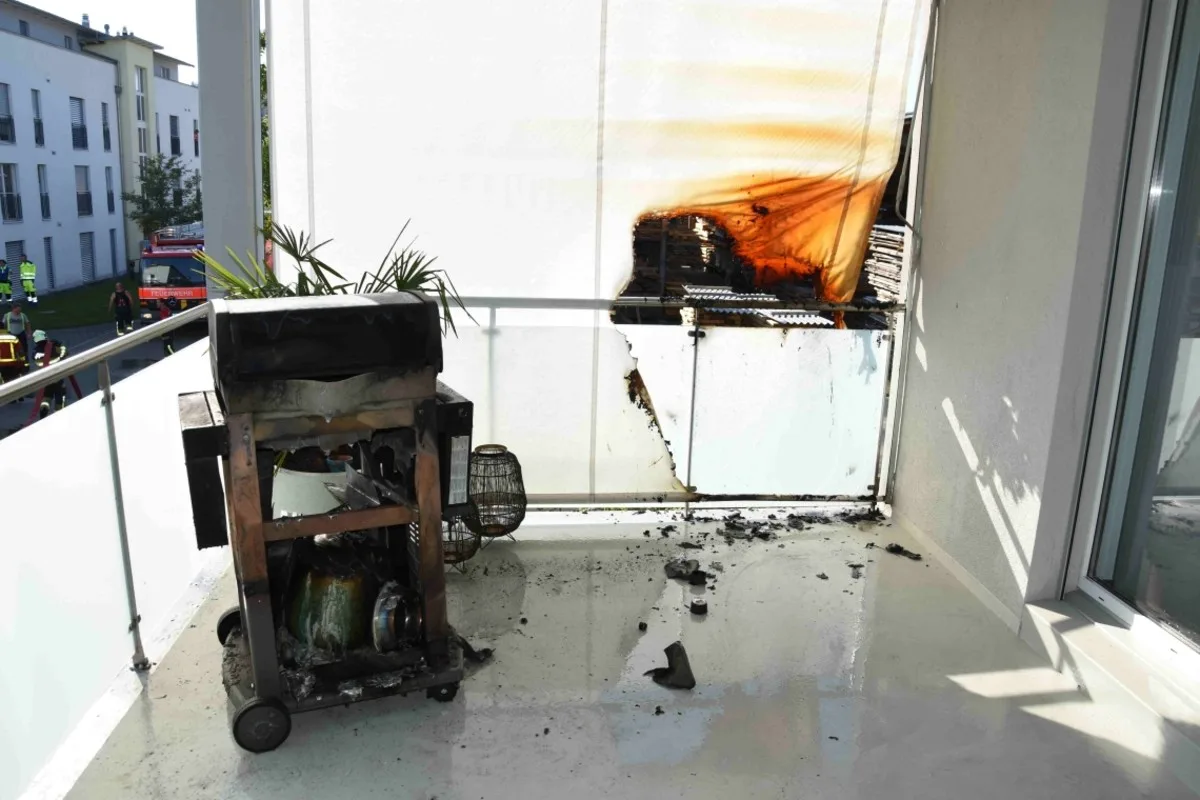 Zuzwil SG - Grillbrand wegen technischem Defekt