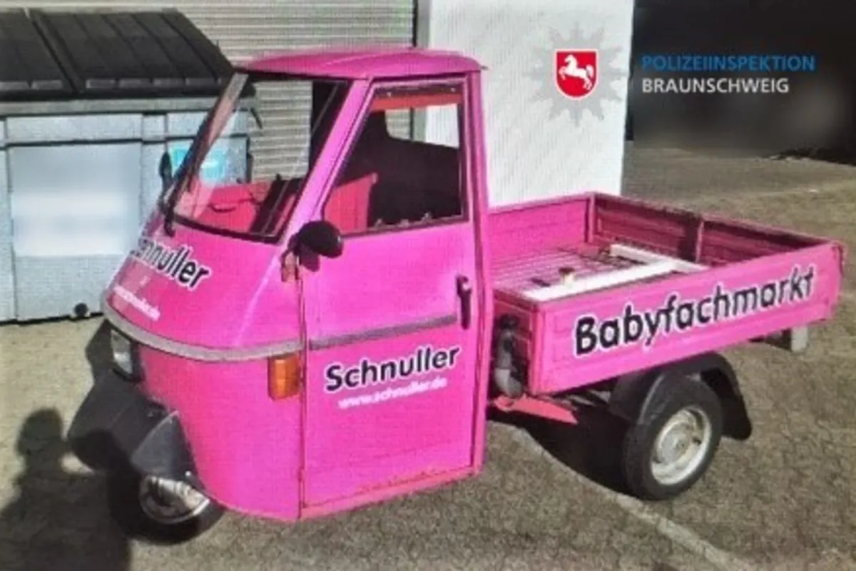Braunschweig - Pinke Ape Piaggio gestohlen - wer hat sie gesehen?