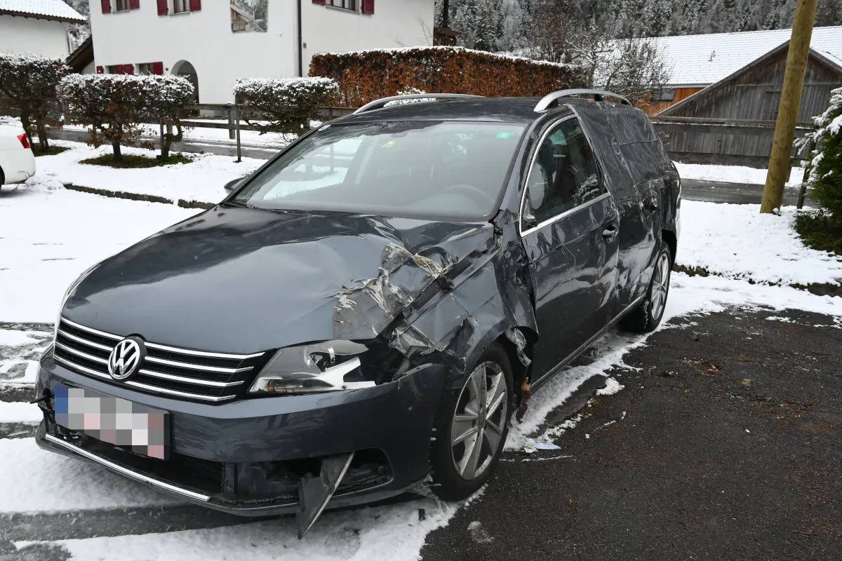 Vättis SG – Fahrunfähig Selbstunfall verursacht