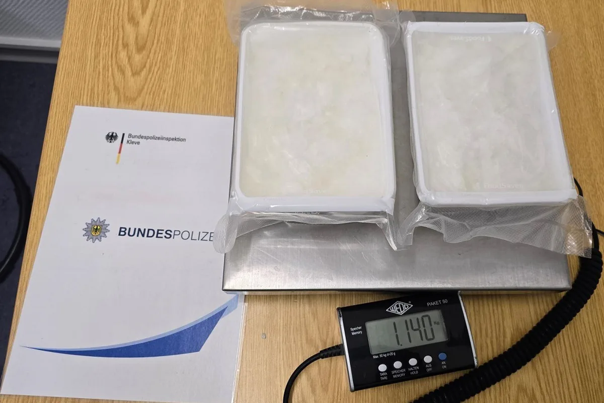 Kranenburg NW – Bundespolizei stellt 1,14 kg Methamphetamin sicher