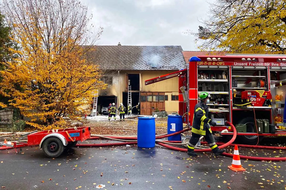 Garagenbrand in Hallau SH - Zwei Katzen bei Brand gerettet