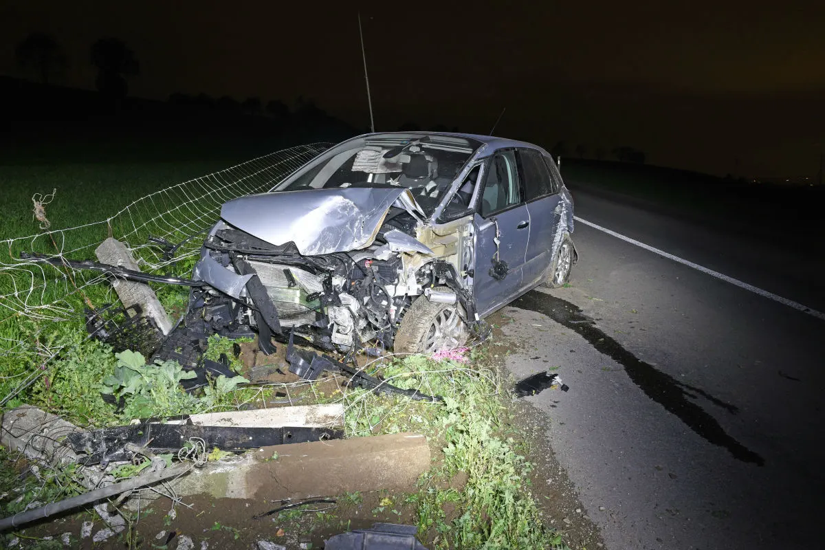 Beromünster LU - Selbstunfall fordert zwei Verletzte