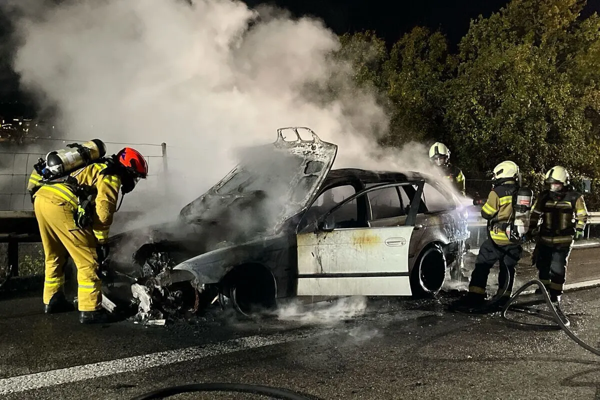 Egerkingen SO – Auto auf der A2 ausgebrannt