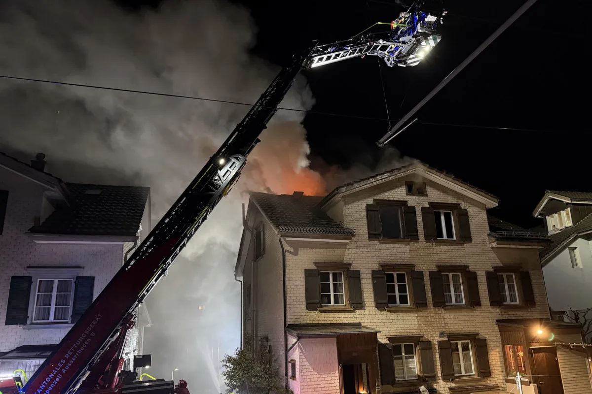 Herisau AR – Haus bei Brand zerstört