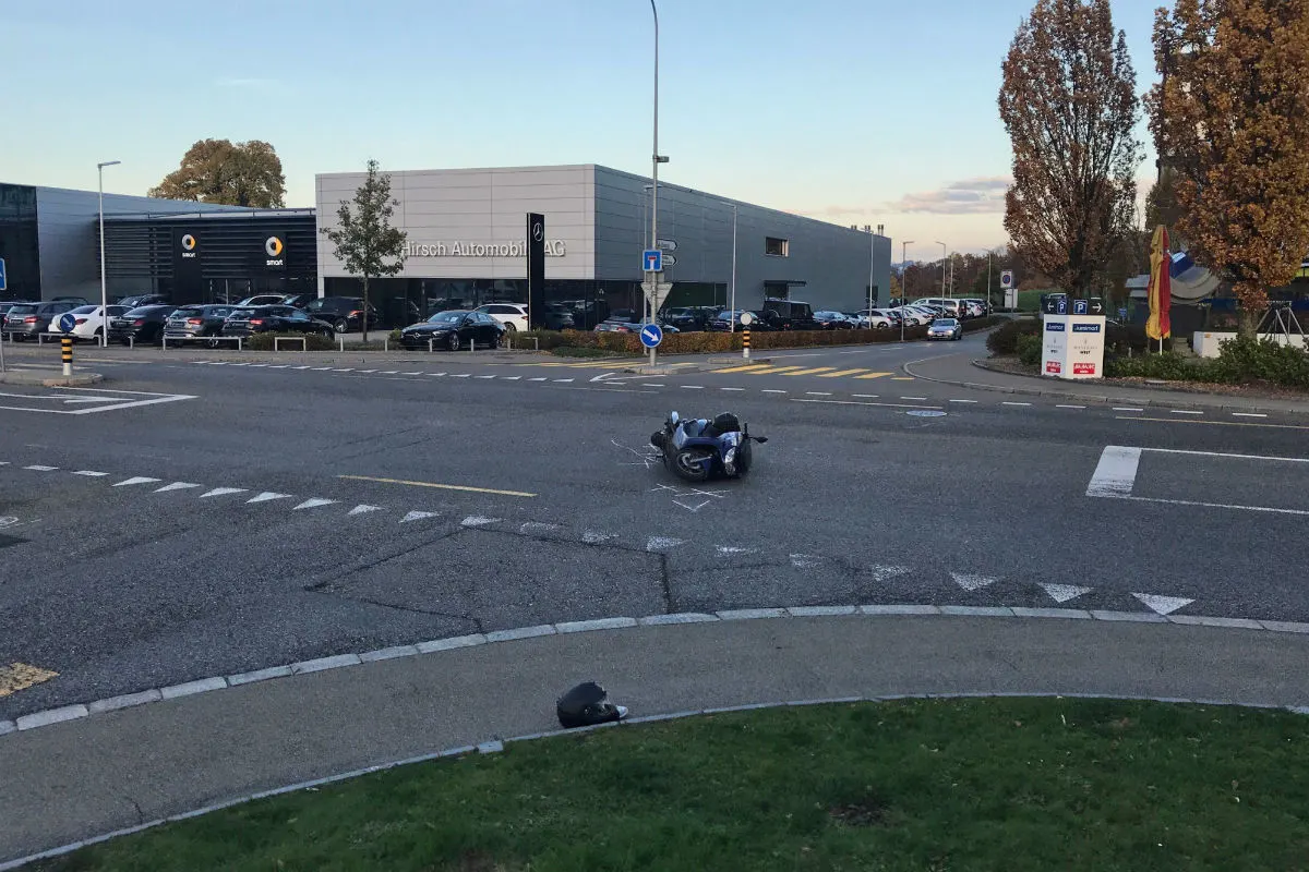 St.Gallen - Motorradfahrer gestürzt