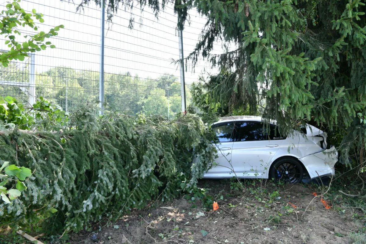 Rheinfelden AG - 24-Jähriger gerät mit seinem leistungsstarken BMW ins Schleudern
