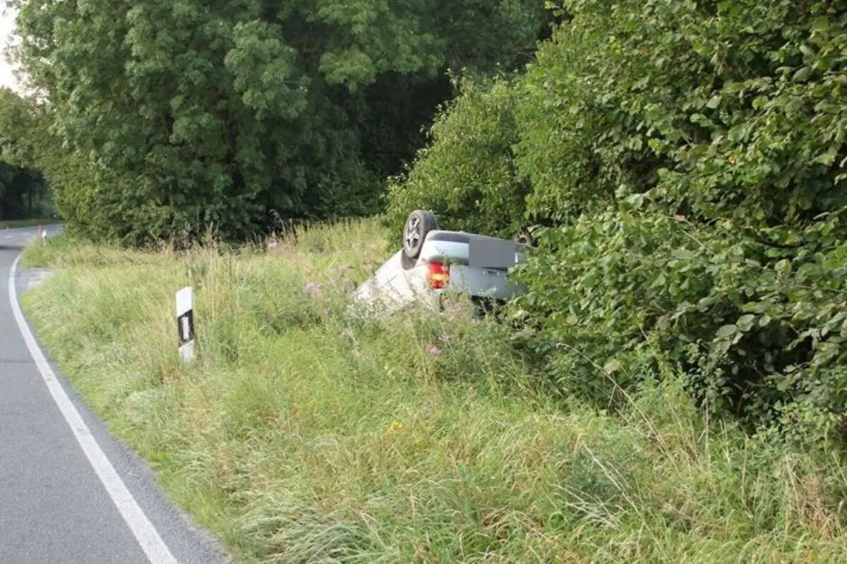 Coesfeld - Auto bei Unfall überschlagen - Fahrer betrunken 