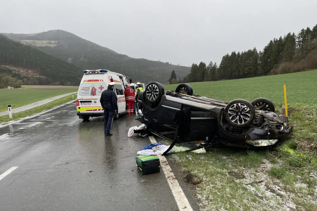Schwerer Verkehrsunfall in der Gemeinde Straßburg