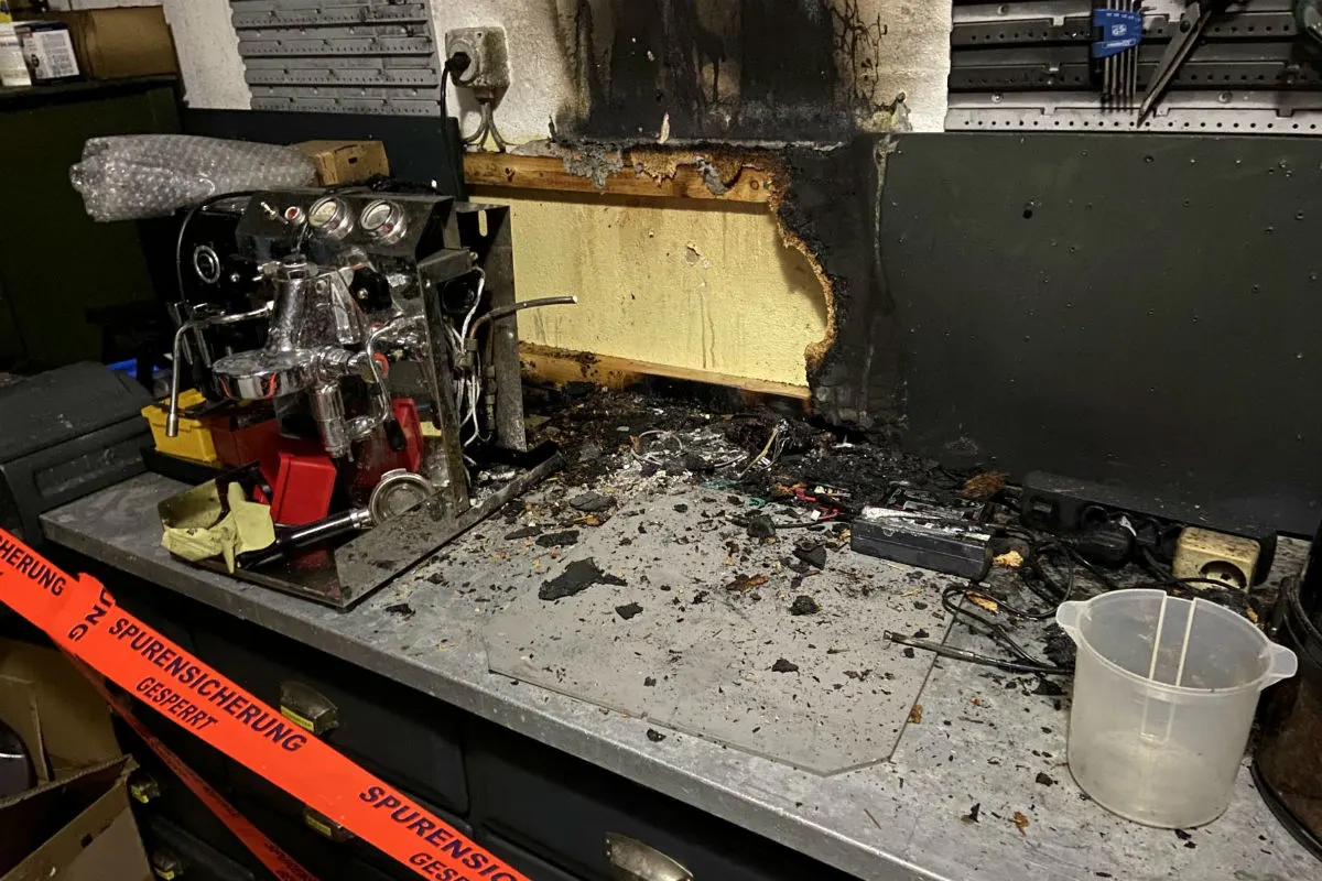 Sissach BL - Brandfall in einer Werkstatt