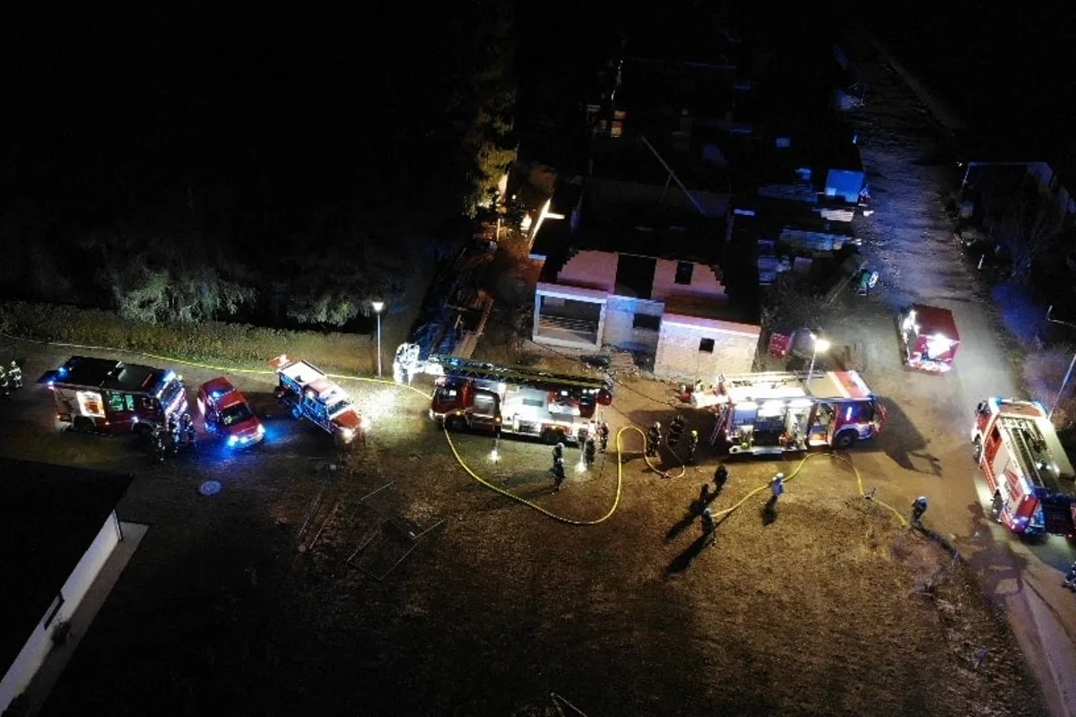 Wagna - Brand auf einer Baustelle