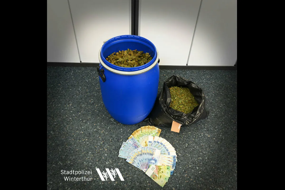 Winterthur ZH - Über 5,5 Kilogramm Marihuana beschlagnahmt