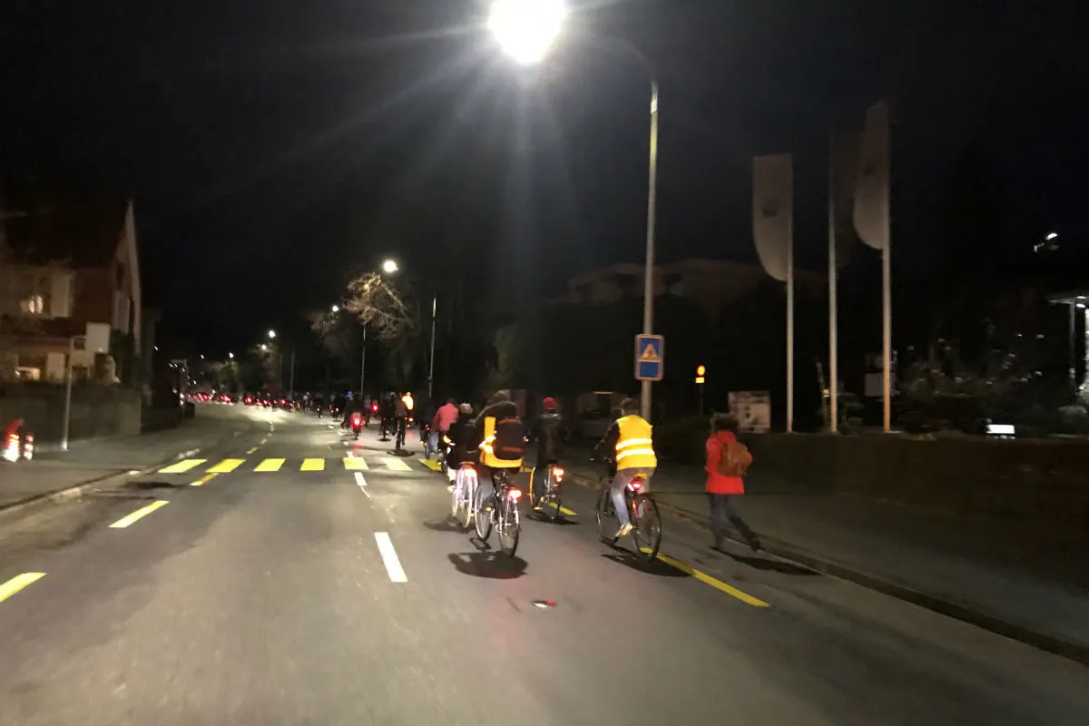 Chur - Velokundgebung zum Klimaschutz verläuft friedlich