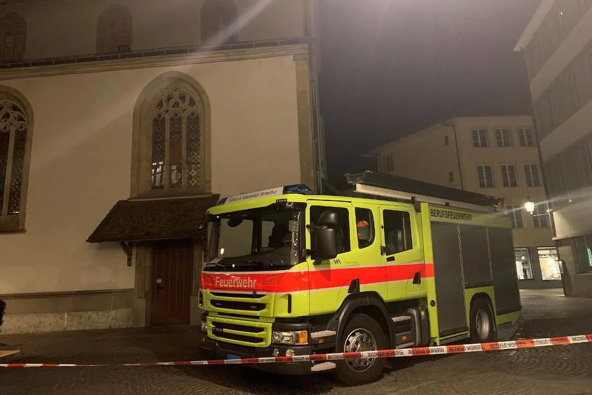 Feuer in Winterthur ZH – Brand in Stadtkirche glimpflich ausgegangen