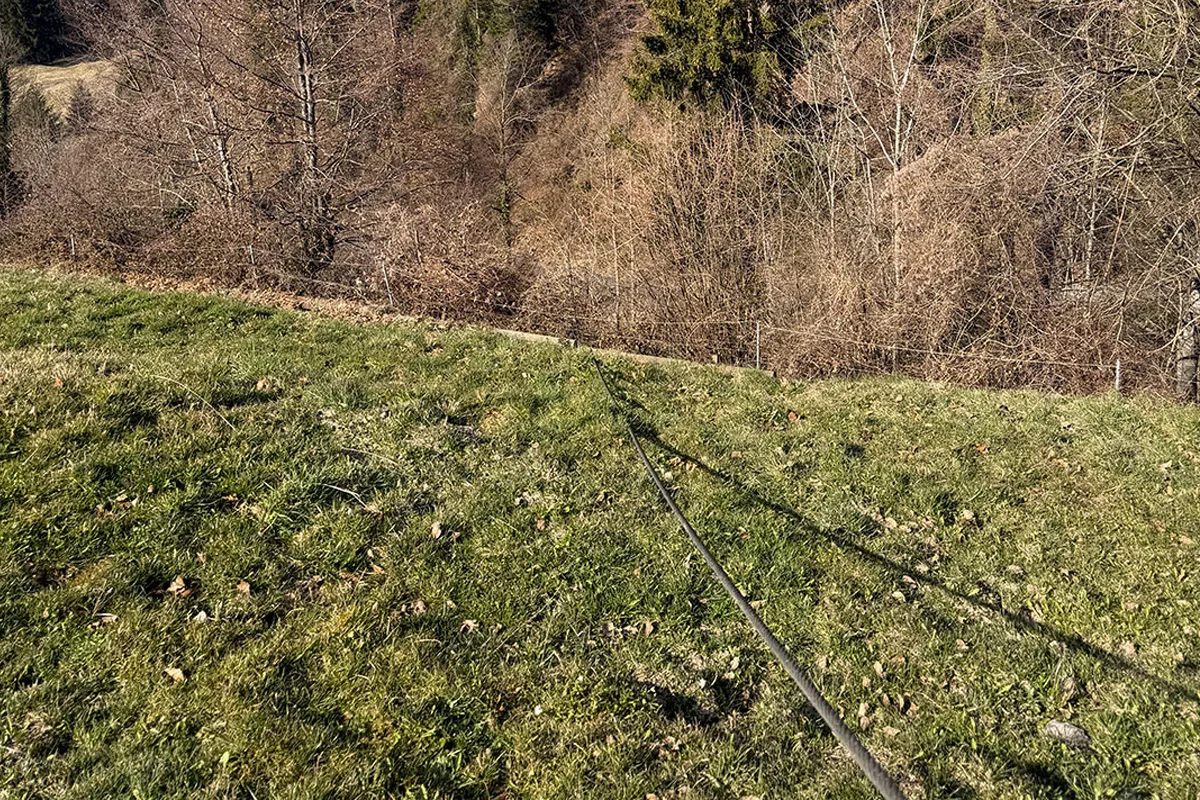 Kerns OW - Seilriss bei Materialseilbahn
