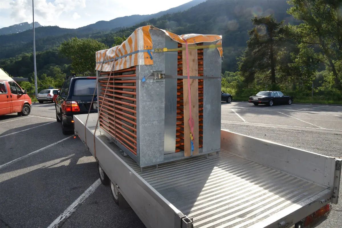 Zizers GR - Mit verlorener Ladung kollidiert