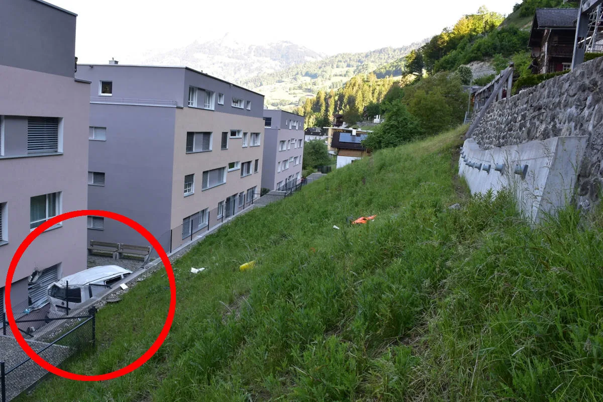 Schiers GR – Missliche Endlage nach Selbstunfall