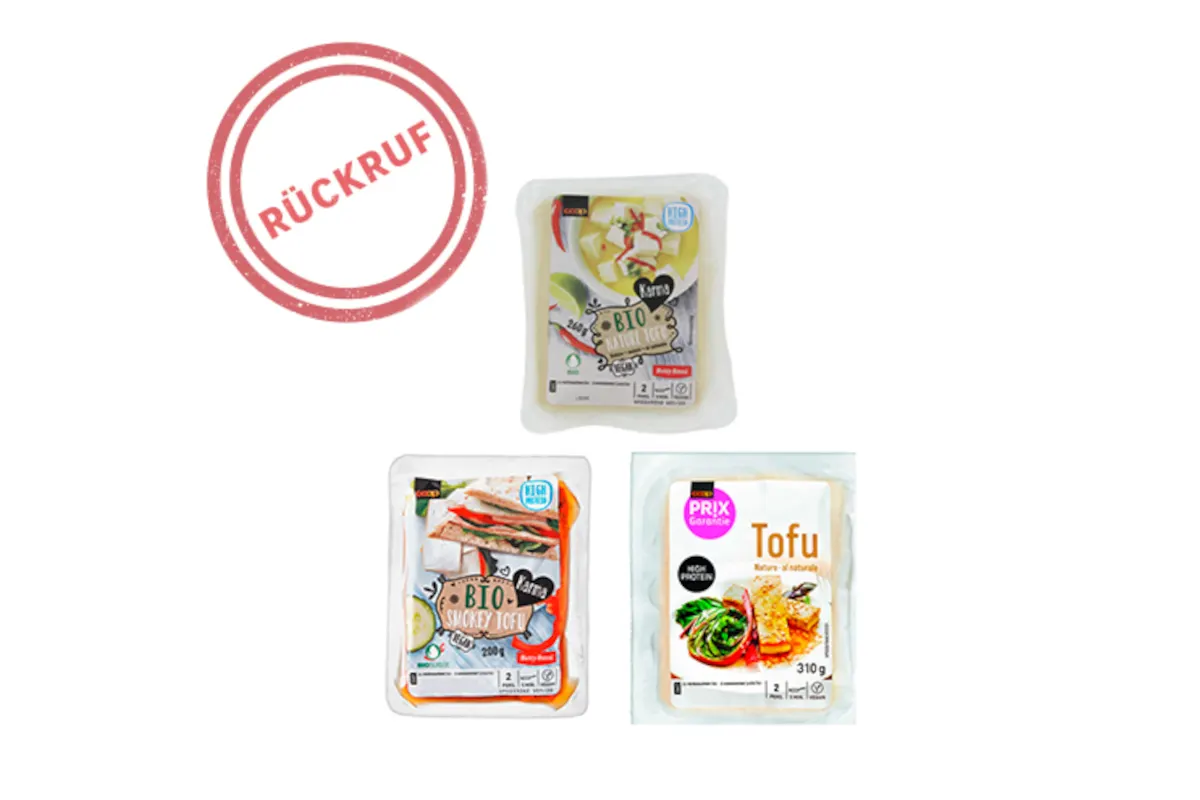 Coop ruft Tofu-Produkte von Karma und Prix Garantie zurück