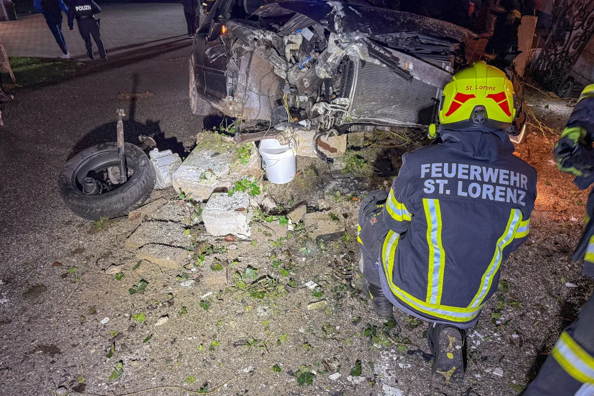 St. Lorenz OÖ – Probefahrt endet mit Unfall und drei Verletzten