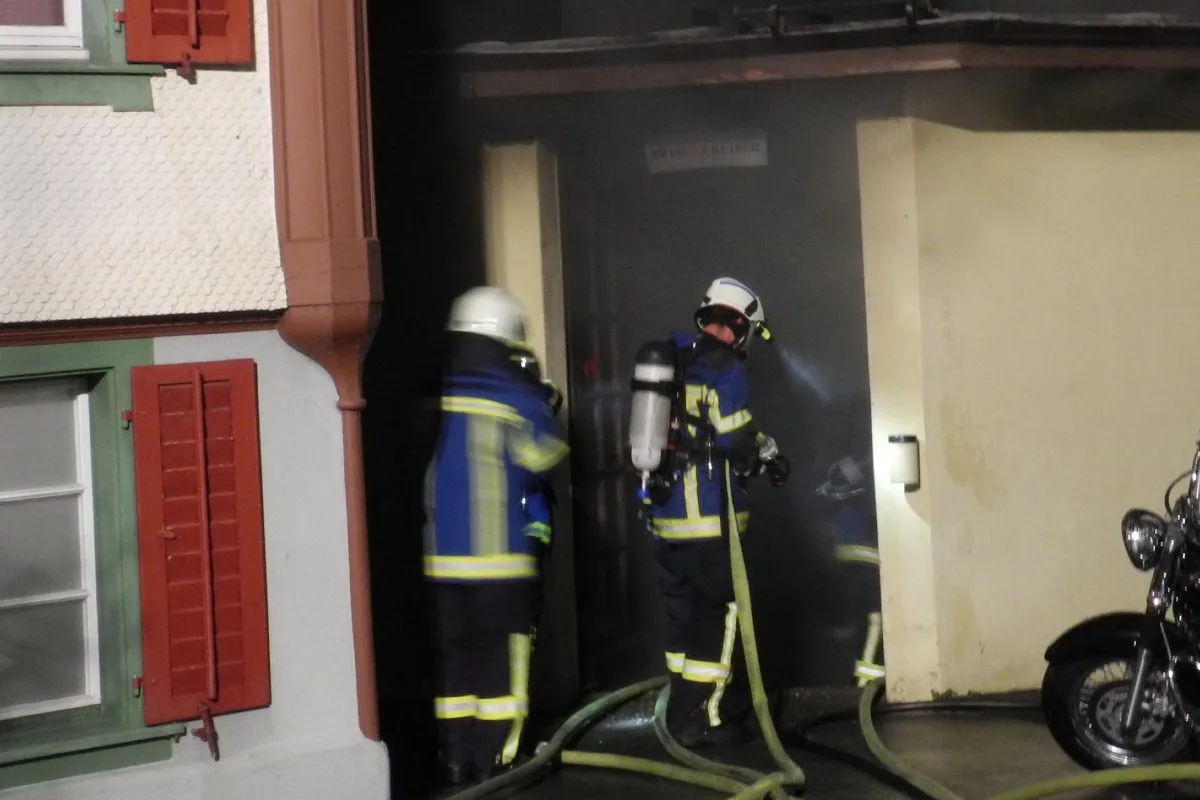 Brand in Gersau SZ  - Werkstatt wurde massiv beschädigt