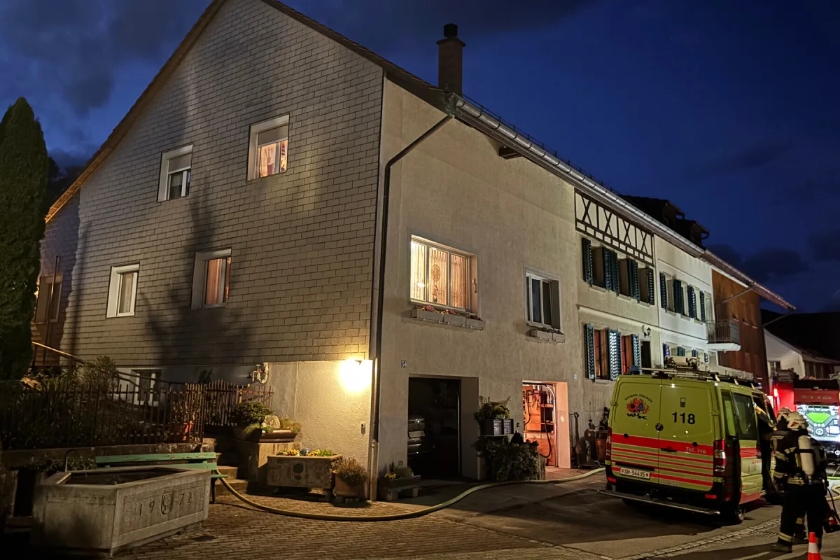 Einsatz der Feuerwehr in Buchberg SH – Aber kein Brand