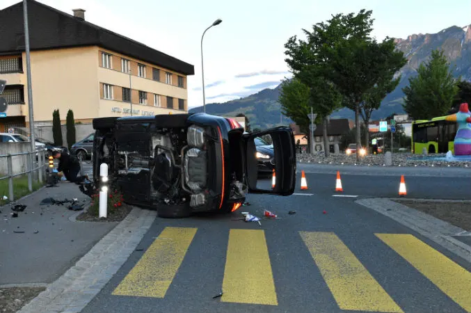 Eschen FL - Dieb nach Selbstunfall festgenommen