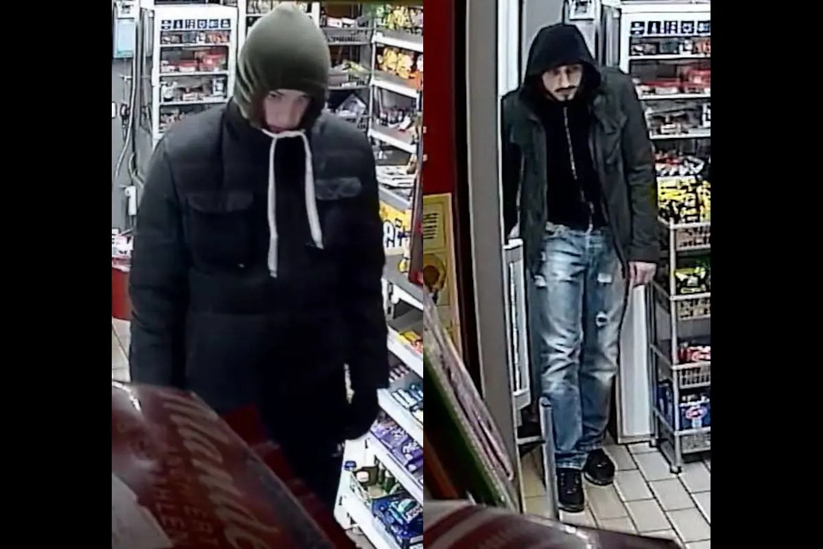 Zwei Männer überfallen Kiosk - Fotofahndung 