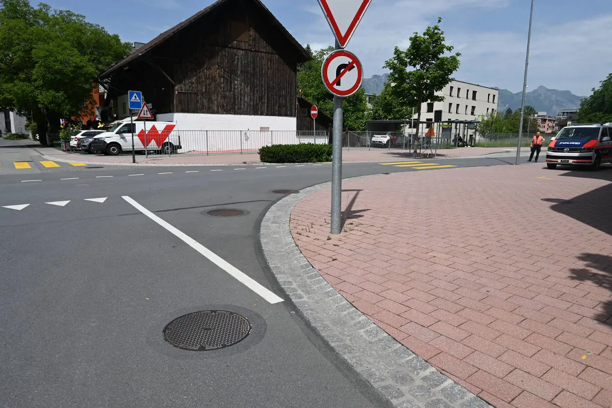 Schaan – Kollision zwischen Auto und Motorrad