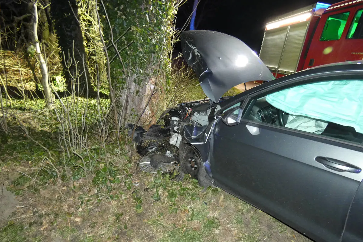 Padingbüttel – Pkw prallt gegen Baum