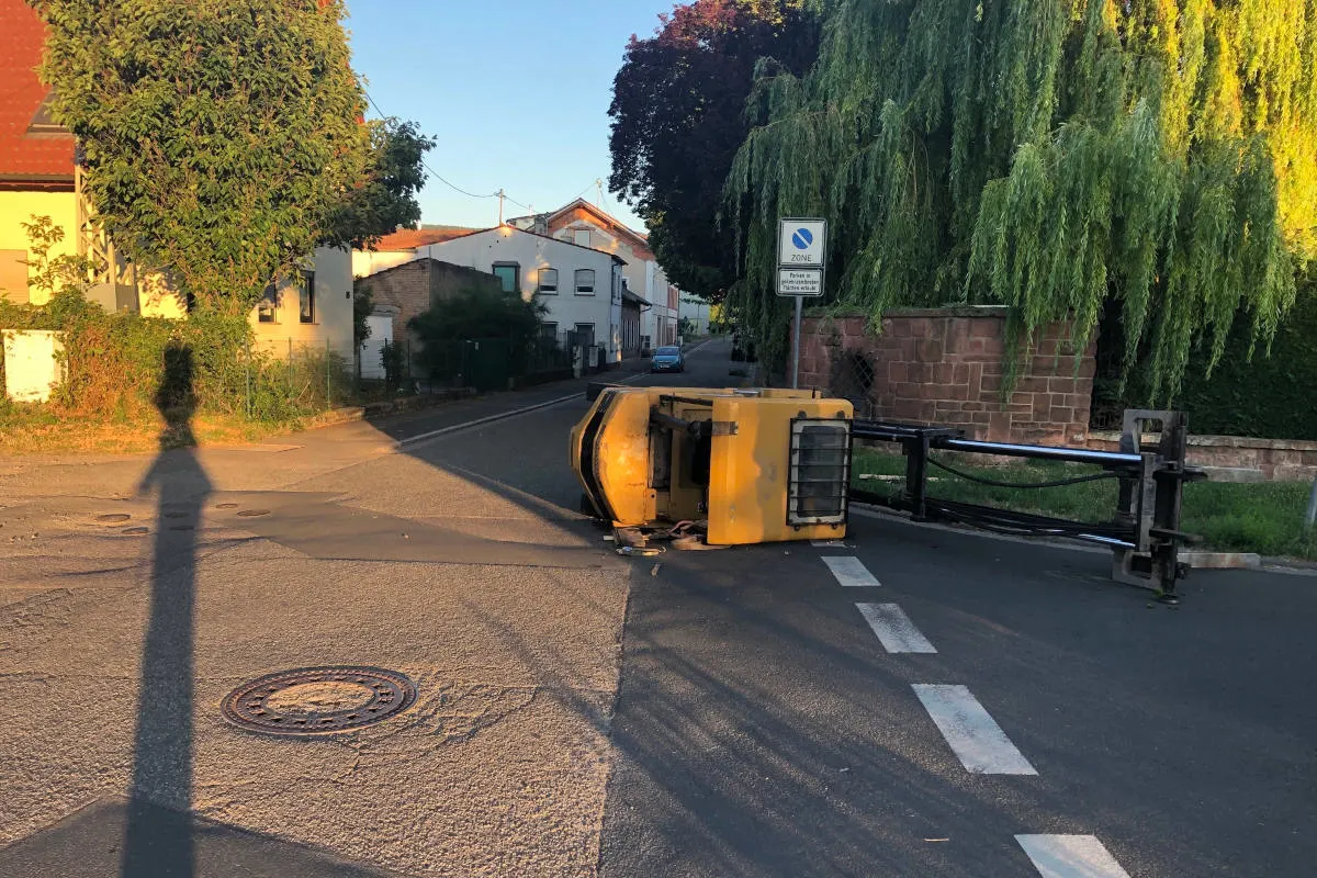 Kirrweiler – Besoffen mit dem Gabelstapler unterwegs – Keine gute Idee