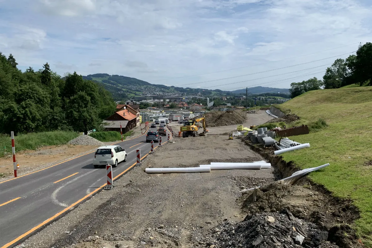 Herisau/St. Gallen - Heinrichsbadstrasse wird gesperrt