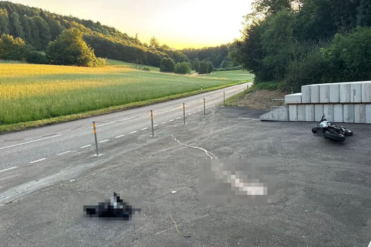 Dornach SO – Motorradfahrer bei Selbstunfall schwer verletzt