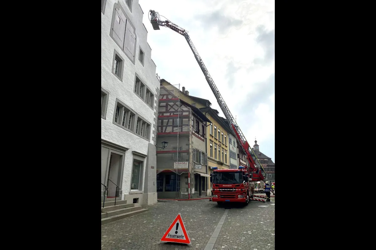 Brand in Stein am Rhein SH – Rauchentwicklung in einer Dachwohnung