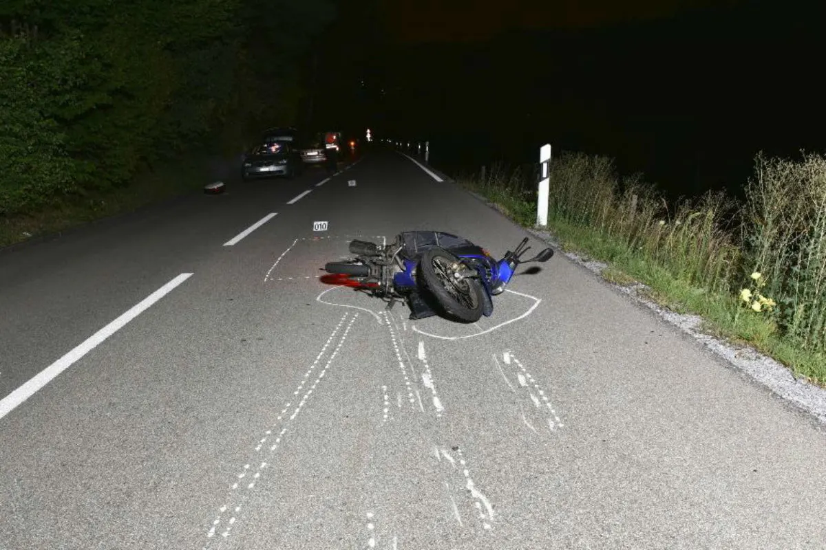 Birmensdorf ZH - Motorradfahrer kollidiert mit Dachs