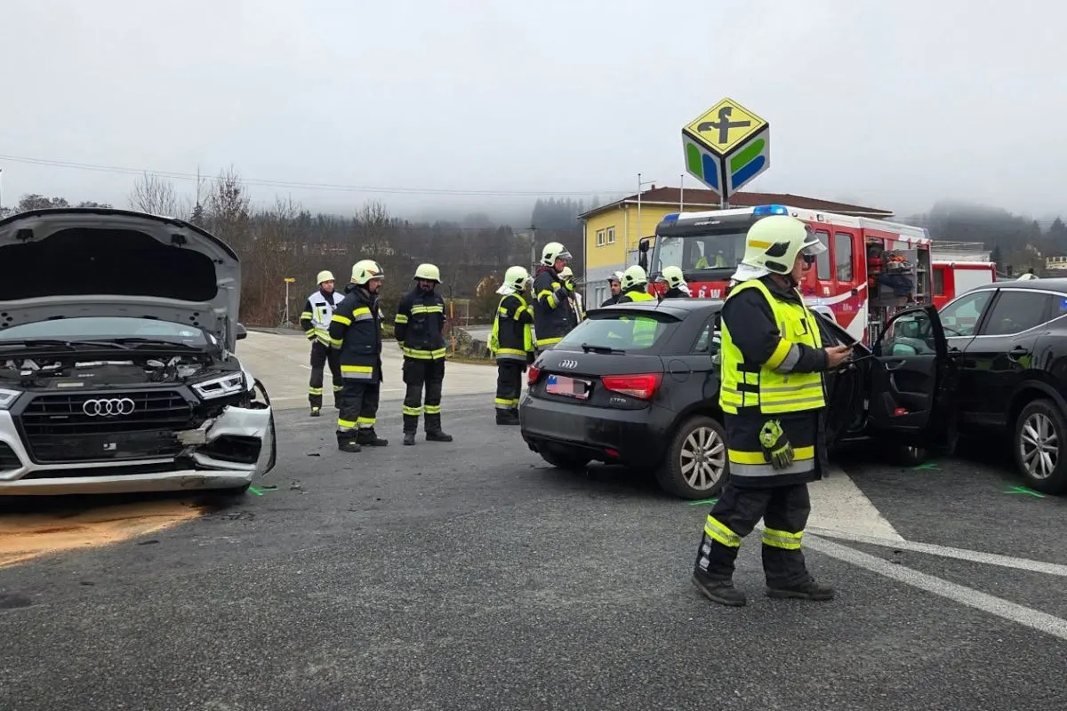 Wutschein – Zwei Verletzte nach Unfall mit mehreren Autos