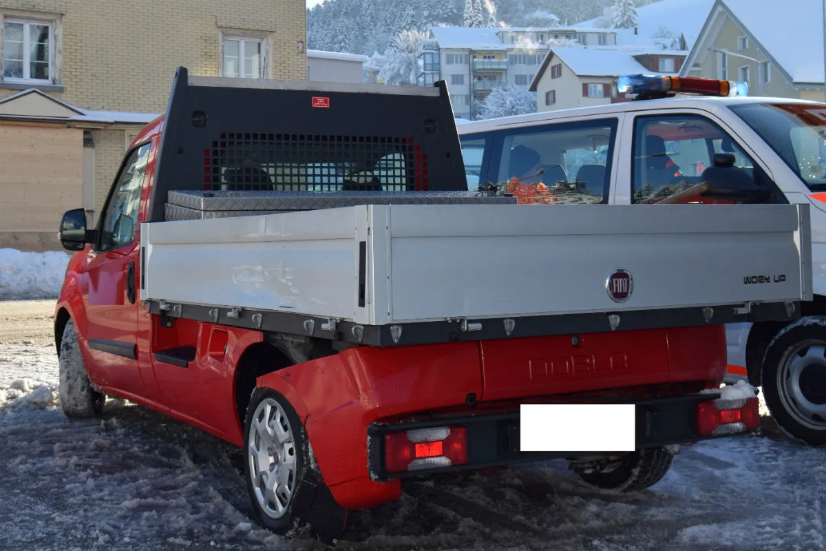 Herisau AR - Lastwagen übersehen und kollidiert